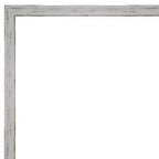 Miroir mural de salle de bain étroit en bois blanc