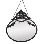 Miroir mural vintage encadré en étain