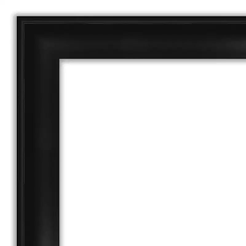 Miroir Mural Étroit pour Salle de Bain Noir