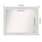 Miroir mural blanc
