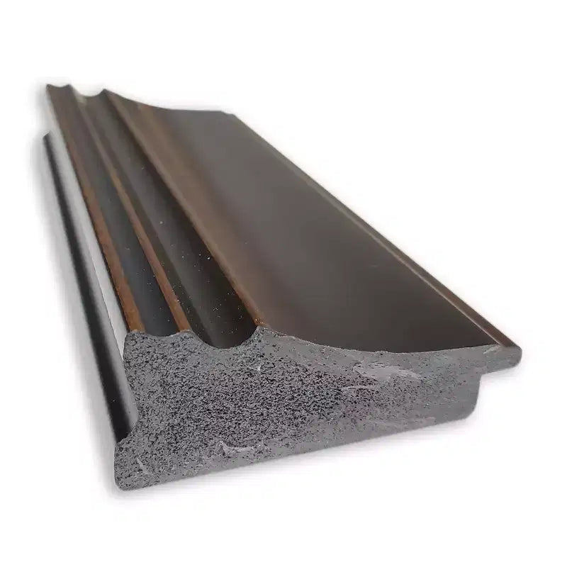 Miroir mural trio en bronze huilé non biseauté