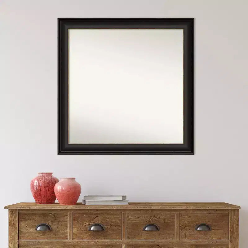 Miroir mural trio en bronze huilé non biseauté
