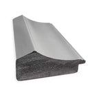 Miroir de porte nickel poli sans chanfrein