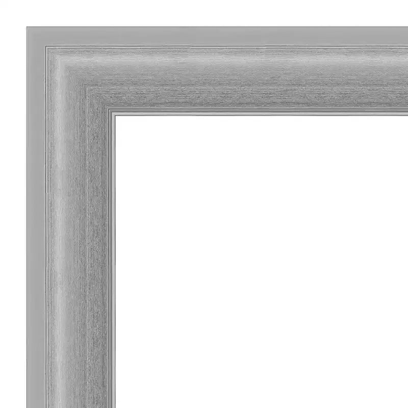 Miroir de porte nickel poli sans chanfrein