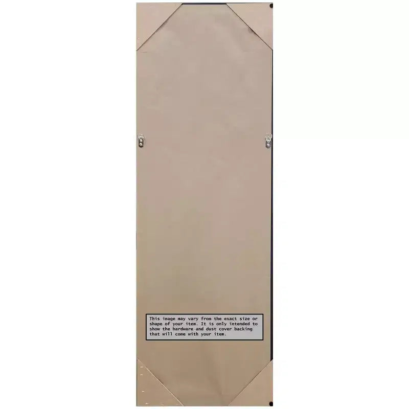 Miroir de porte nickel poli sans chanfrein