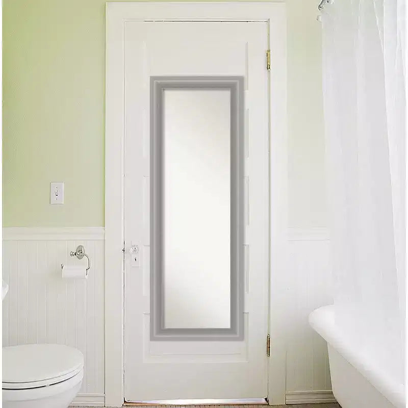 Miroir de porte nickel poli sans chanfrein