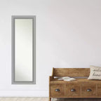 Miroir de porte nickel poli sans chanfrein