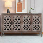 Credenza Sideboard Kitchen Storage Cabinet TV Cabinet with Adjustable Shelf Pantry Cabinet for Kitchen Dining Room