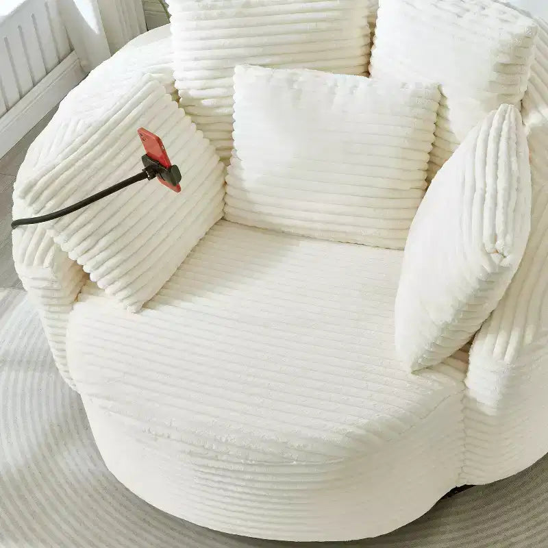 Chaise pivotante à 360°, fauteuil club, fauteuil d'appoint