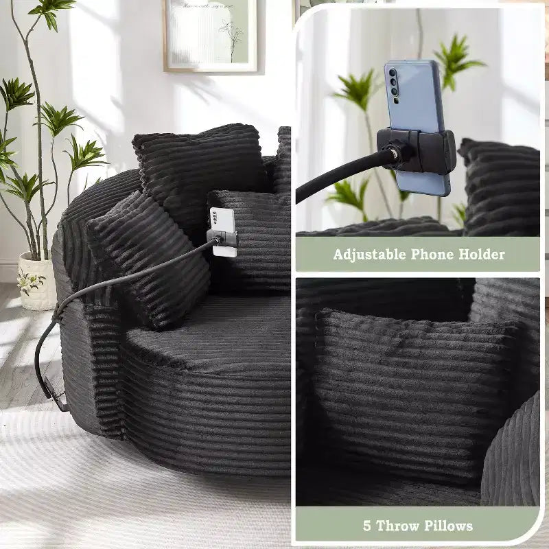 Chaise pivotante à 360°, fauteuil club, fauteuil d'appoint