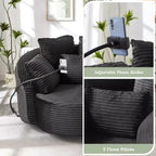 Chaise pivotante à 360°, fauteuil club, fauteuil d'appoint