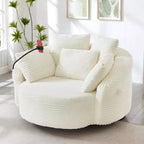 Chaise pivotante à 360°, fauteuil club, fauteuil d'appoint