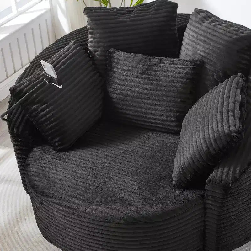 Chaise pivotante à 360°, fauteuil club, fauteuil d'appoint