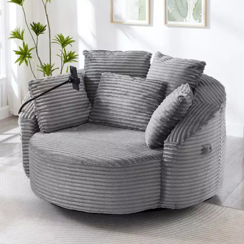 Chaise pivotante à 360°, fauteuil club, fauteuil d'appoint
