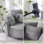 Chaise pivotante à 360°, fauteuil club, fauteuil d'appoint