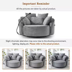 Chaise pivotante à 360°, fauteuil club, fauteuil d'appoint