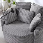 Chaise pivotante à 360°, fauteuil club, fauteuil d'appoint