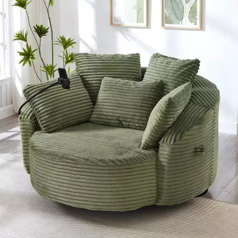 Chaise pivotante à 360°, fauteuil club, fauteuil d'appoint