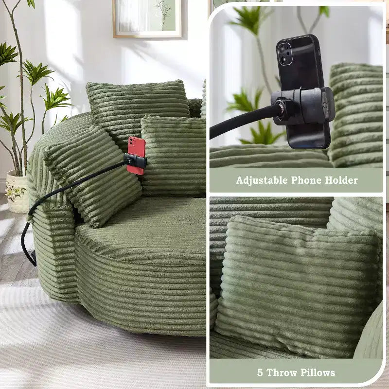 Chaise pivotante à 360°, fauteuil club, fauteuil d'appoint