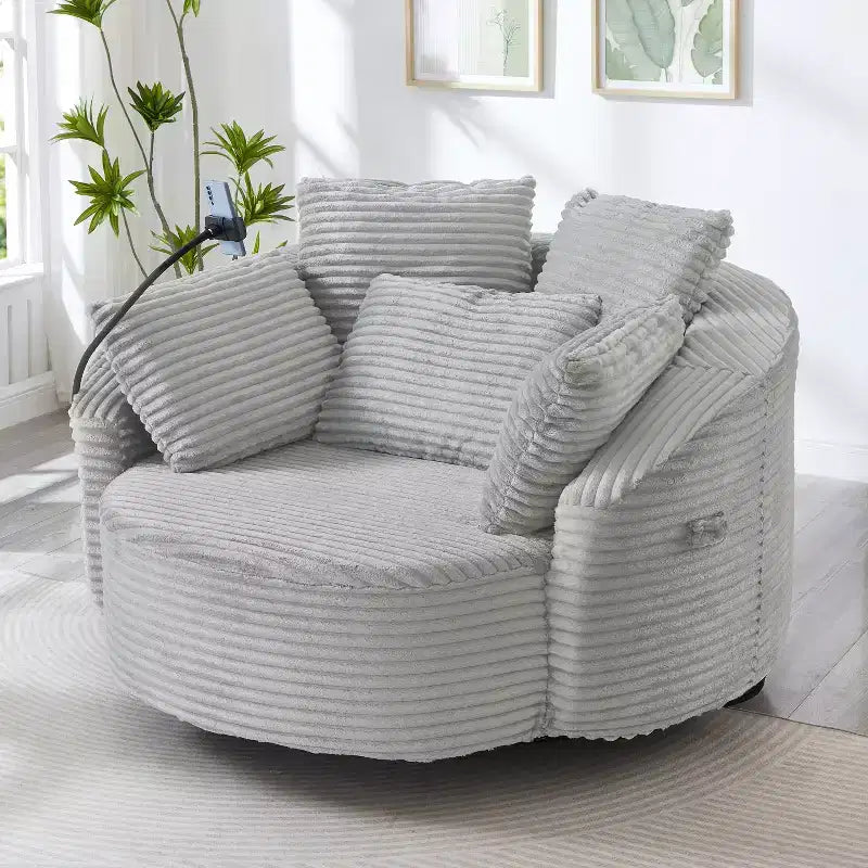 Chaise pivotante à 360°, fauteuil club, fauteuil d'appoint