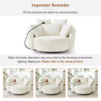 Chaise pivotante à 360°, fauteuil club, fauteuil d'appoint