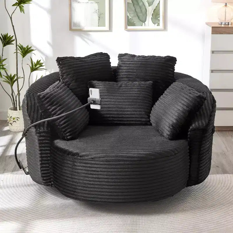 Chaise pivotante à 360°, fauteuil club, fauteuil d'appoint