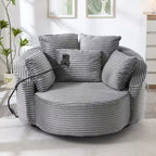 Chaise pivotante à 360°, fauteuil club, fauteuil d'appoint