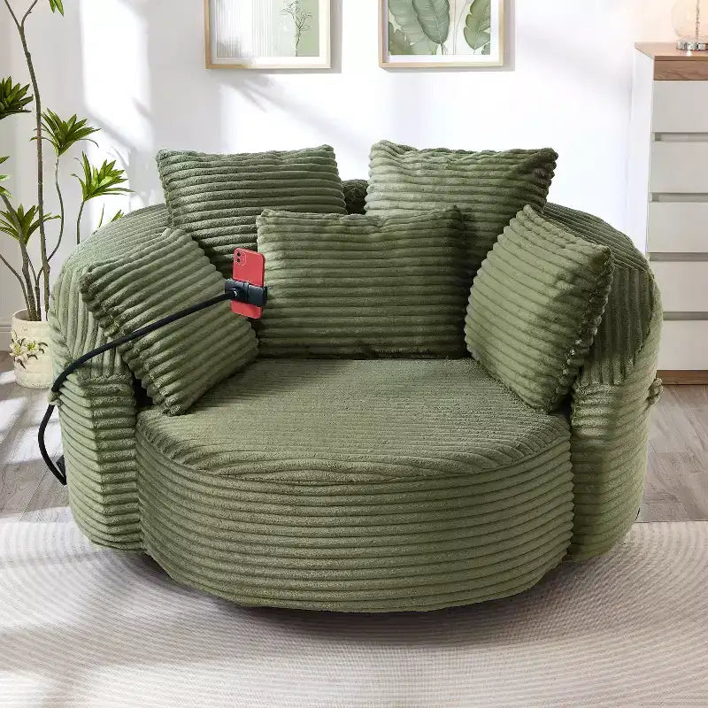 Chaise pivotante à 360°, fauteuil club, fauteuil d'appoint