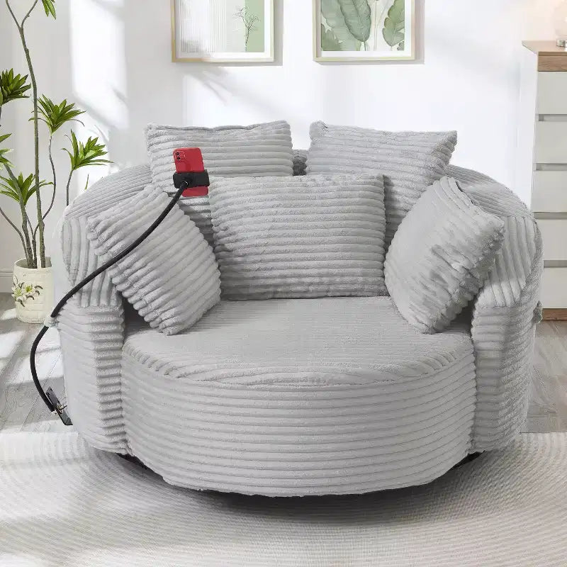 Chaise pivotante à 360°, fauteuil club, fauteuil d'appoint