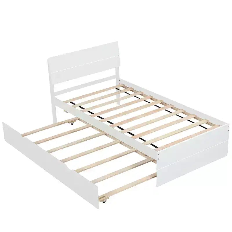 Lit plateforme simple en bois massif