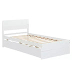 Lit plateforme simple en bois massif