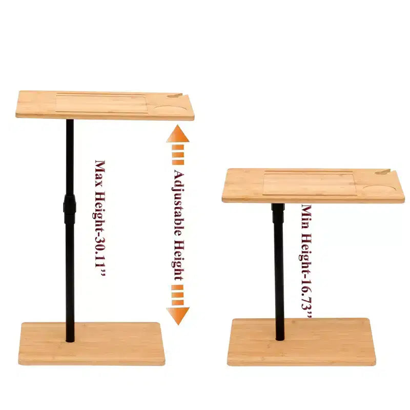 Table d'appoint de canapé rotative à 360°