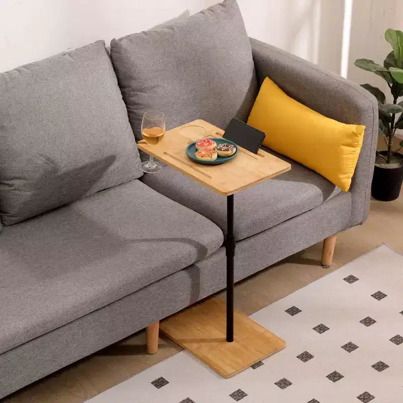 Table d'appoint de canapé rotative à 360°