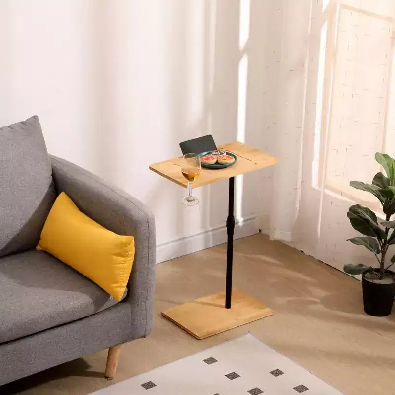 Table d'appoint de canapé rotative à 360°
