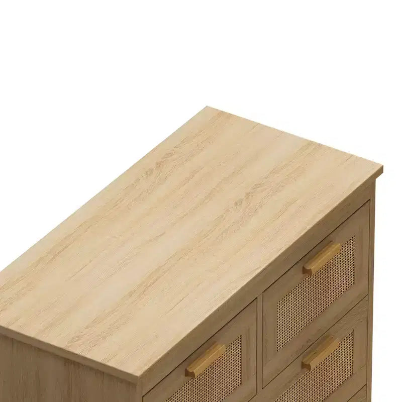Meuble de rangement moderne en rotin