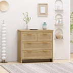 Meuble de rangement moderne en rotin