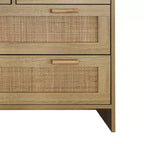 Meuble de rangement moderne en rotin