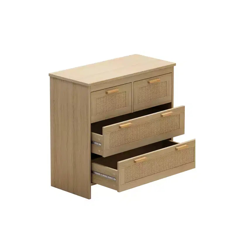 Meuble de rangement moderne en rotin