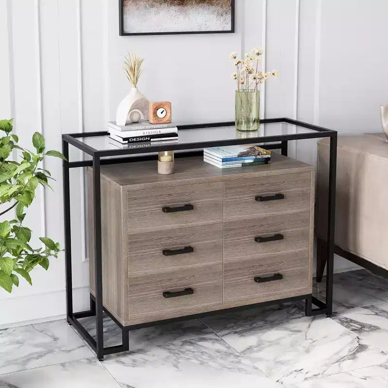 Commode à tiroirs en bois