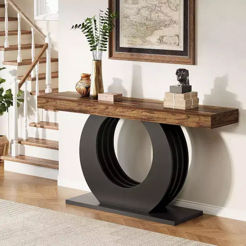 Console rustique pour canapé