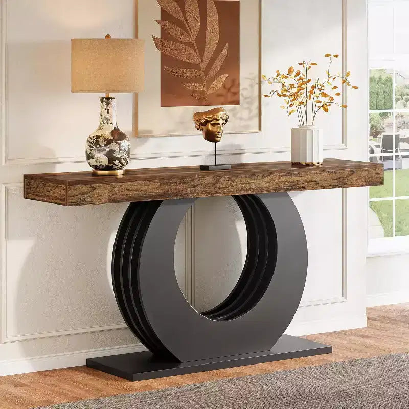 Console rustique pour canapé
