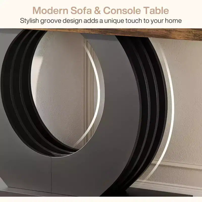 Console rustique pour canapé