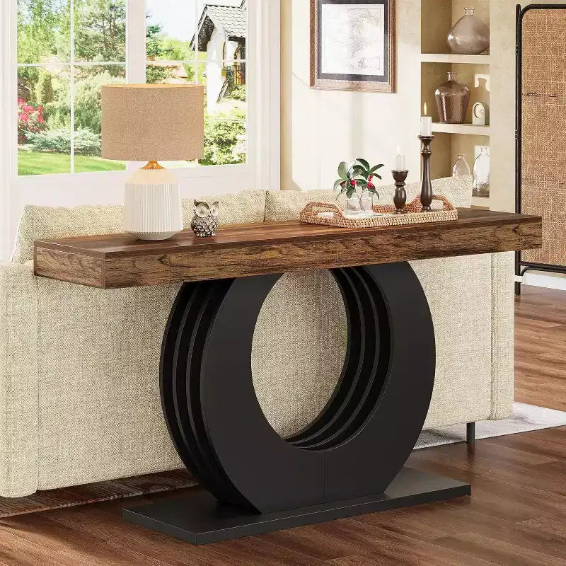 Console rustique pour canapé