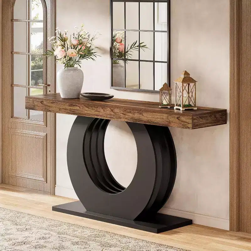 Console rustique pour canapé