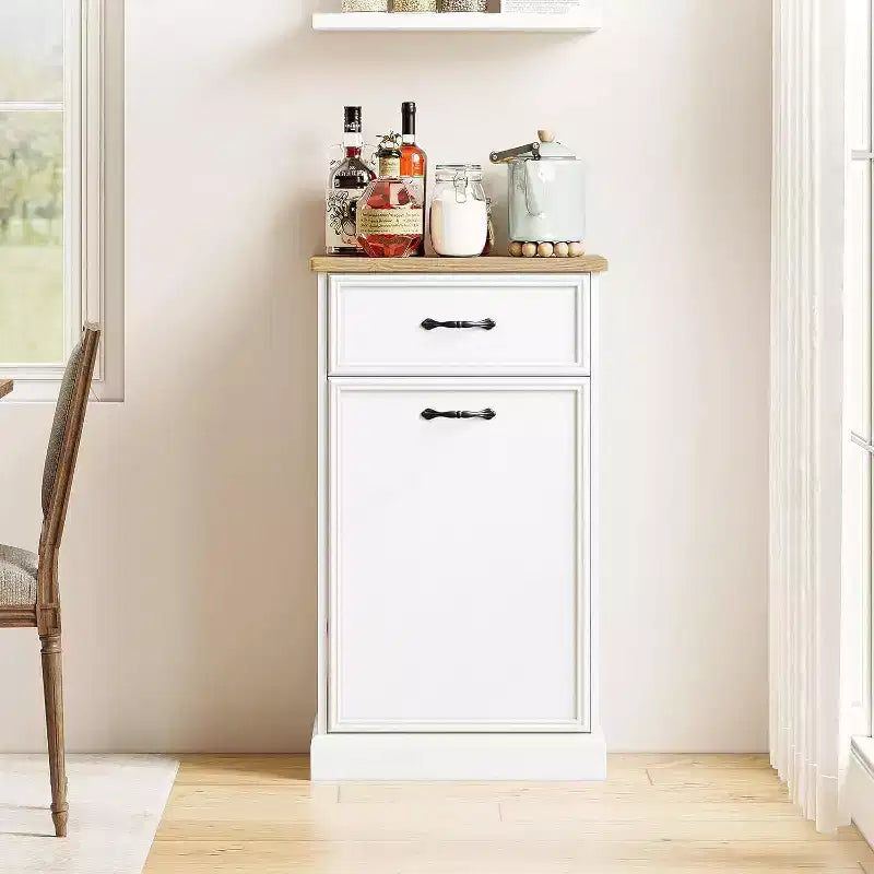 Meuble poubelle inclinable