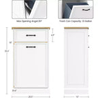 Meuble poubelle inclinable
