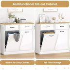 Meuble poubelle inclinable
