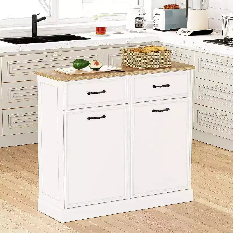 Meuble poubelle inclinable