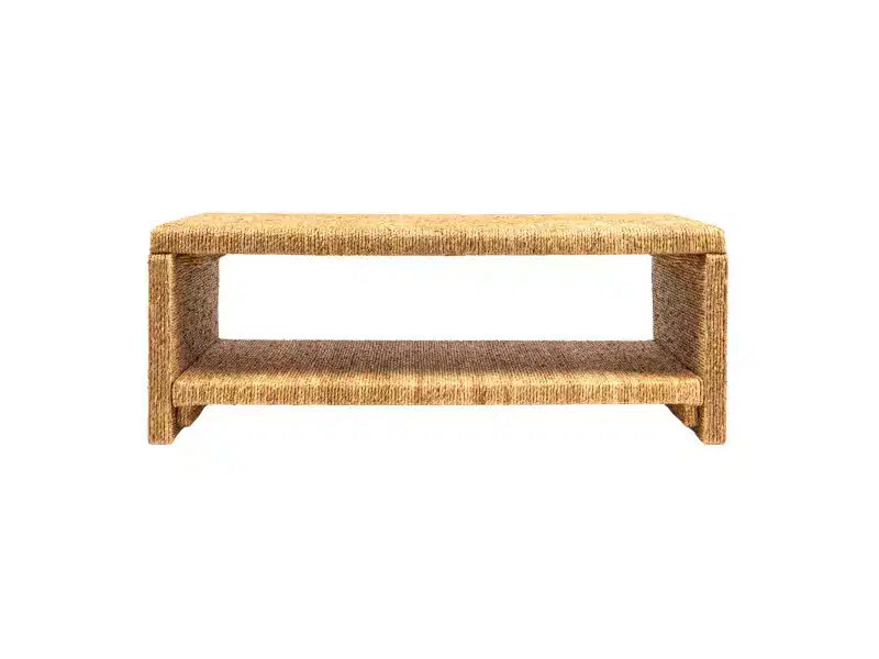 Table basse en bois tressé Woven Water