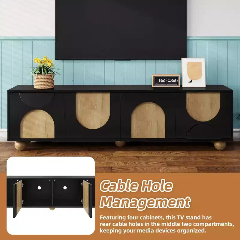 Meuble TV de style ferme